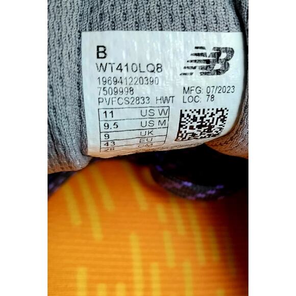 New Balance 410v8 Unisex Trail Running Shoe Shadow Gray Electric Indigo 9.5M 11W - Picture 8 of 9